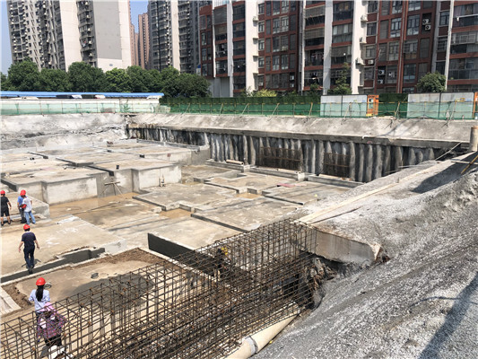 武昌工学院基坑支护现场验收