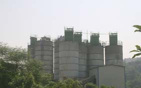 重庆慧江商混公司鸡冠石站库顶粉尘处理工程