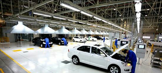 大众汽车生产现场