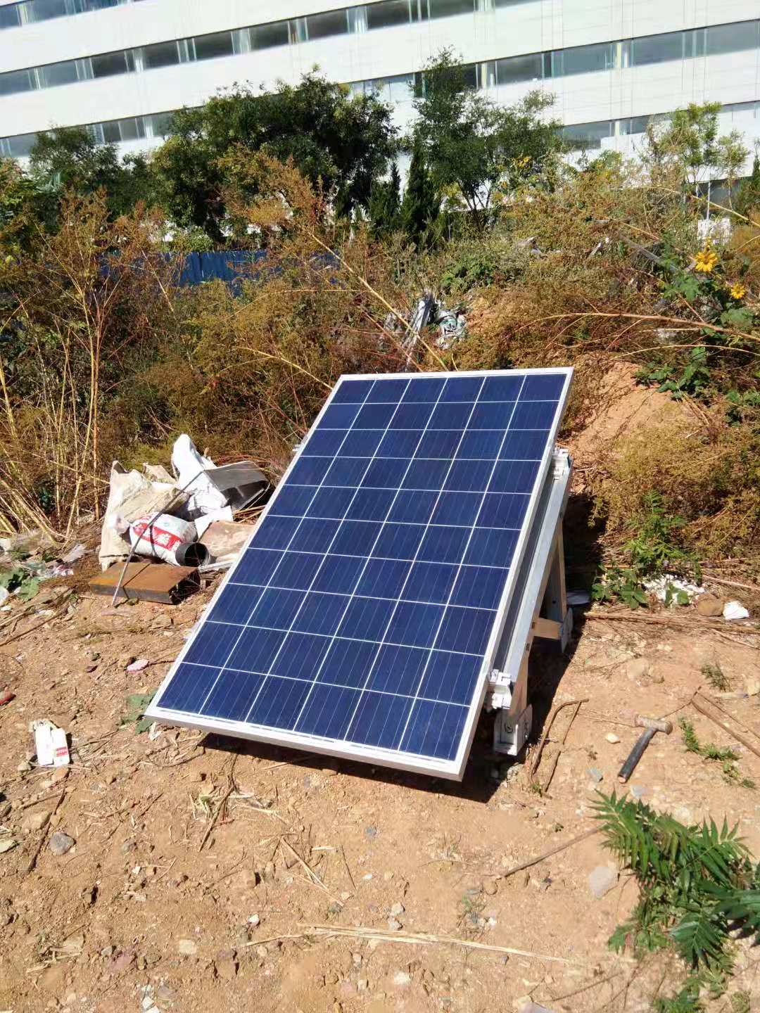 大连太阳能发电大连得胜太阳能离网发电系统安装完毕