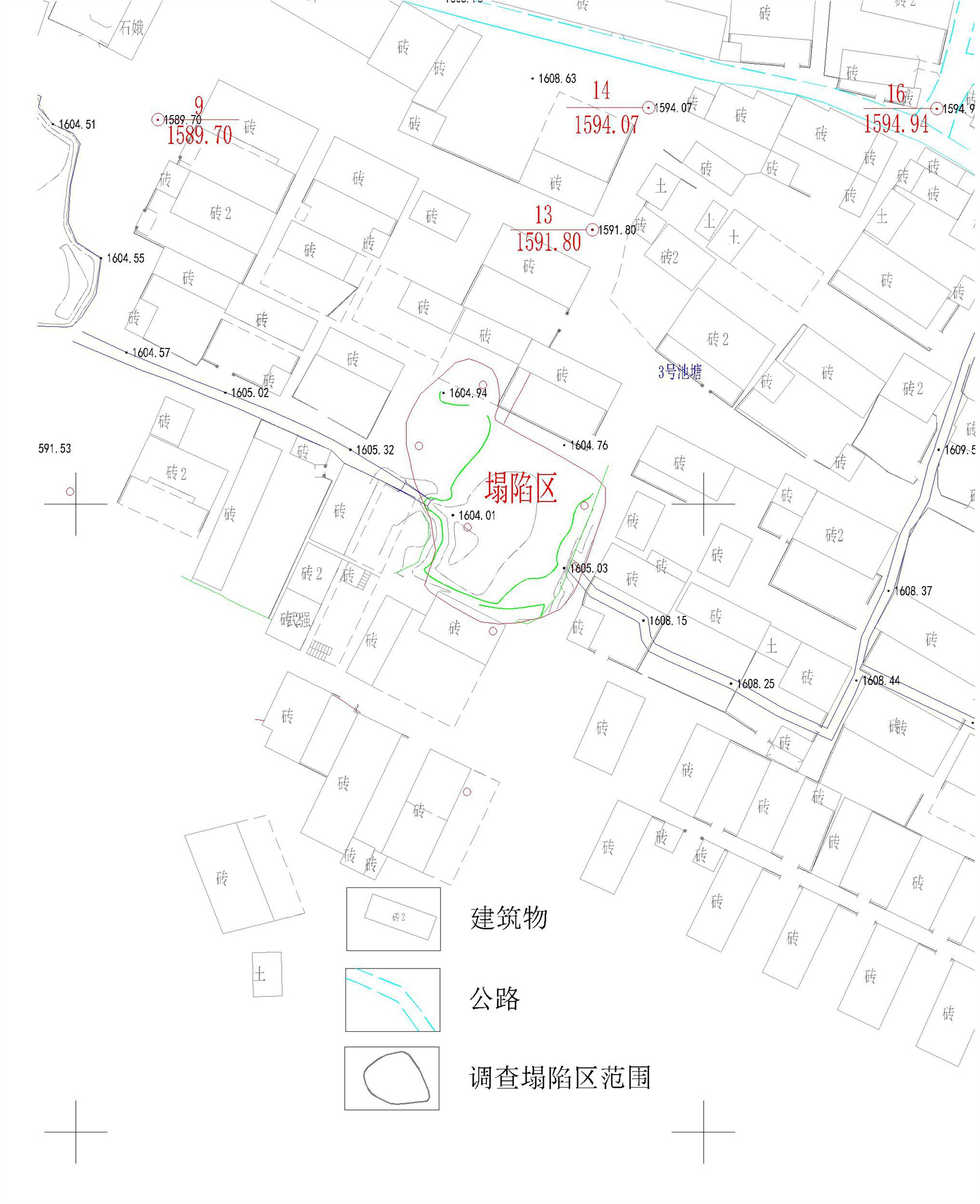 山西某地高密度电法勘查塌陷区