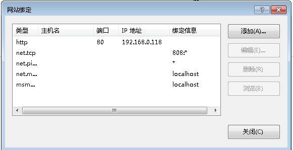 默認網站綁定新IP地址