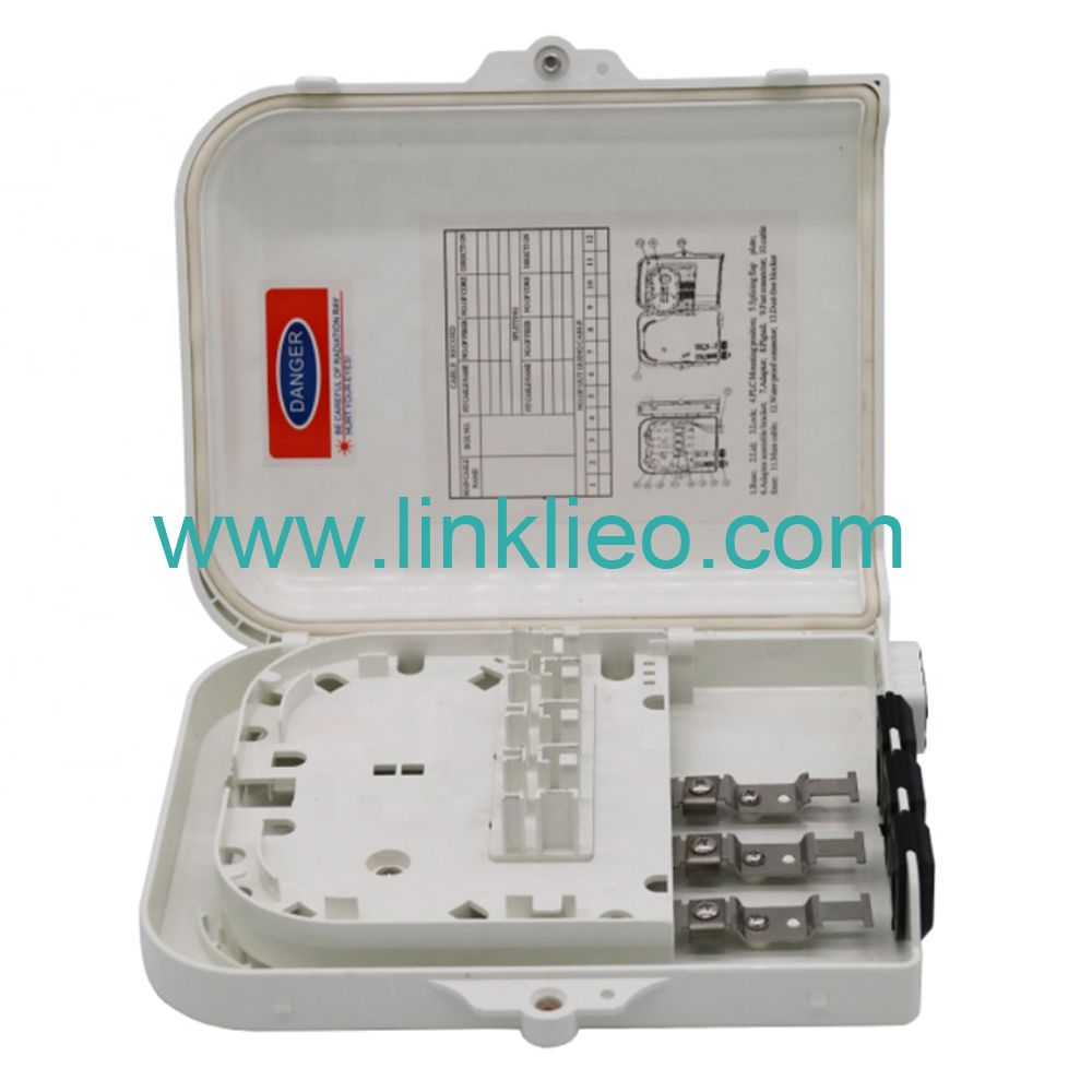 FTTH 8 Core Fibre Optic Distribution Box LK TM 8A Fiber Terminal Box