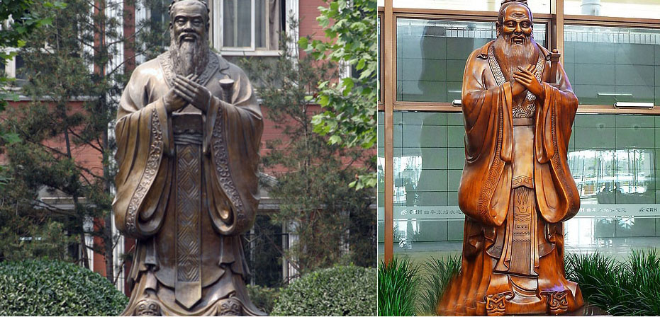 80年代孔子雕塑