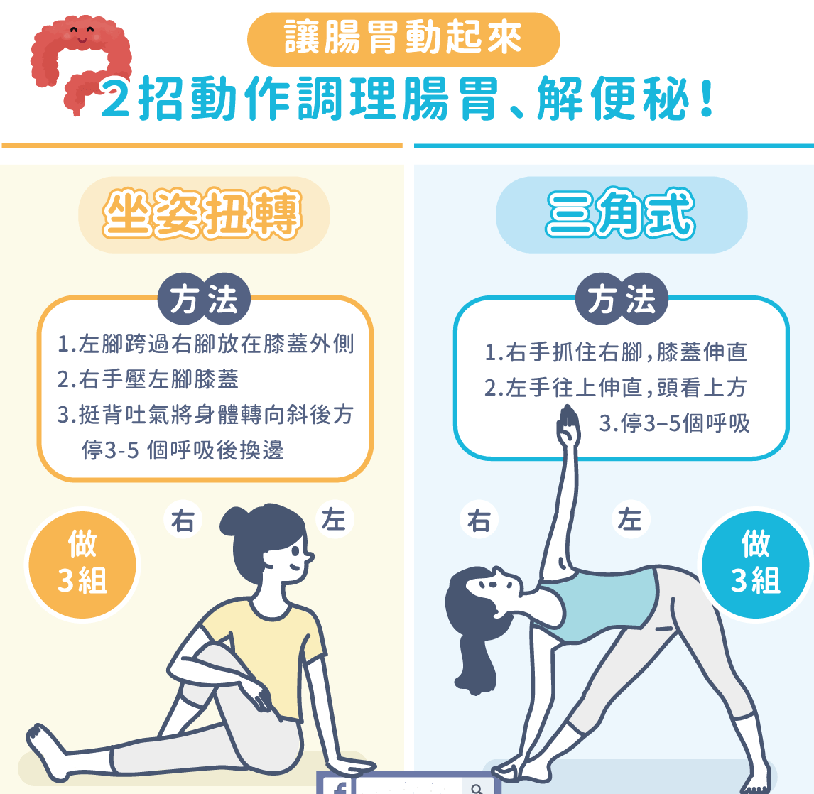 2 招动作让肠胃动起来