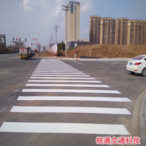 來安新城大道道路劃線工程