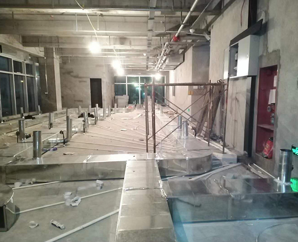 火锅店地排风施工图