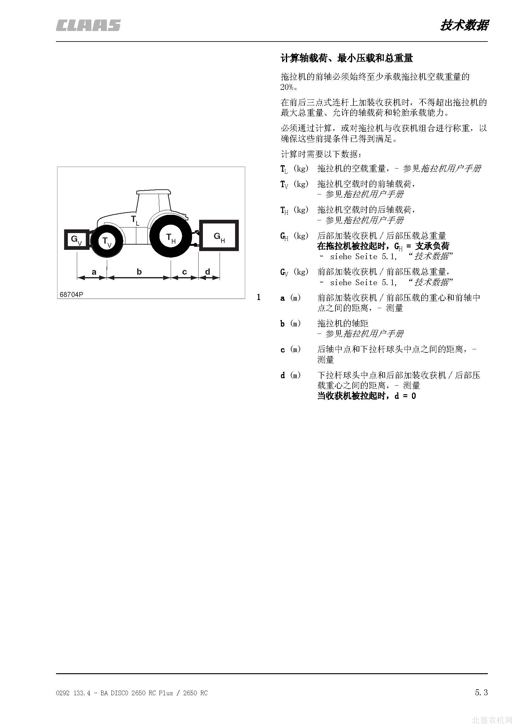 克拉斯2650割草机操作手册