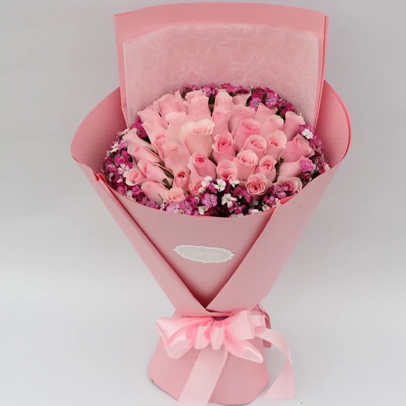 【晴天】19朵粉玫瑰花束-粉玫瑰-鲜花-商城产品-首页