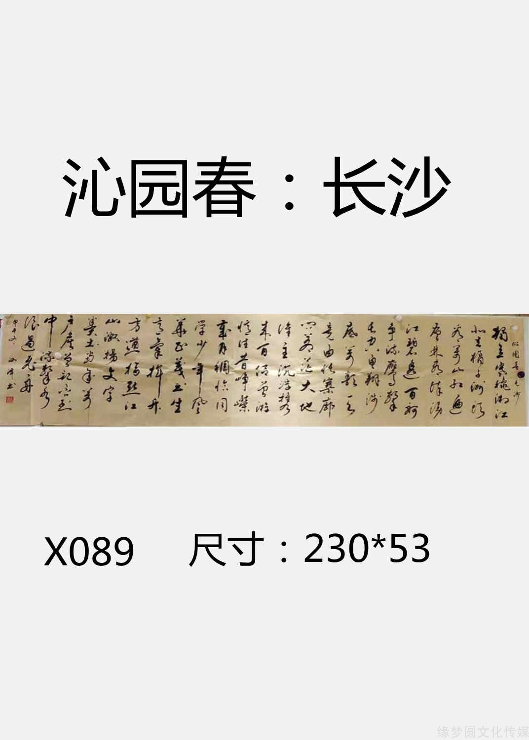 《沁园春:长沙 x089