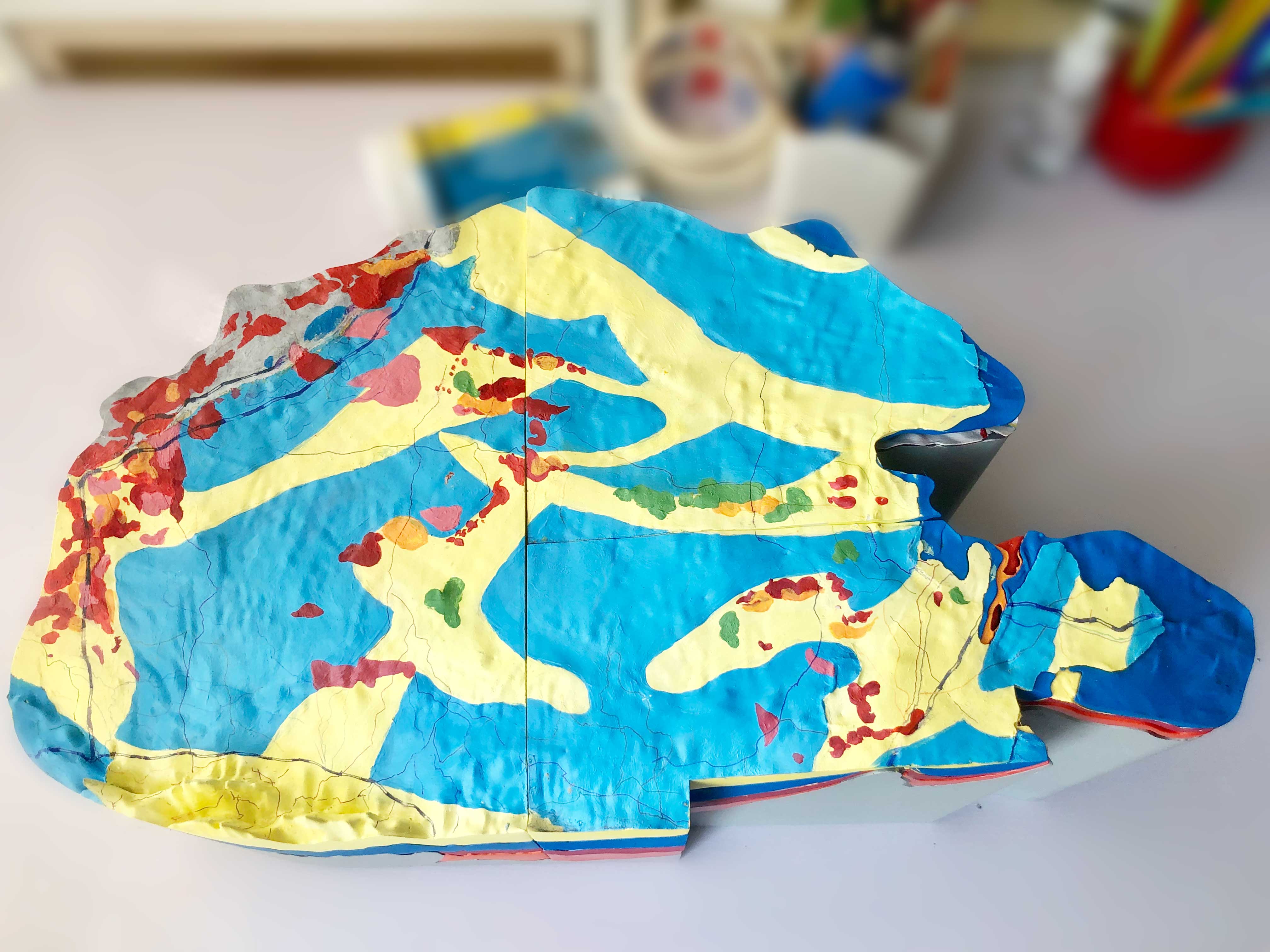 盆地模型打印实例-3d打印-莫奈(北京)科技有限公司