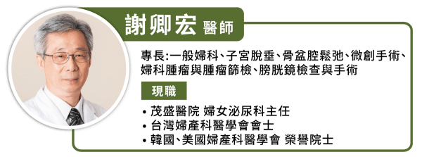 台湾茂盛医院泌尿妇科主任医学博士谢卿宏