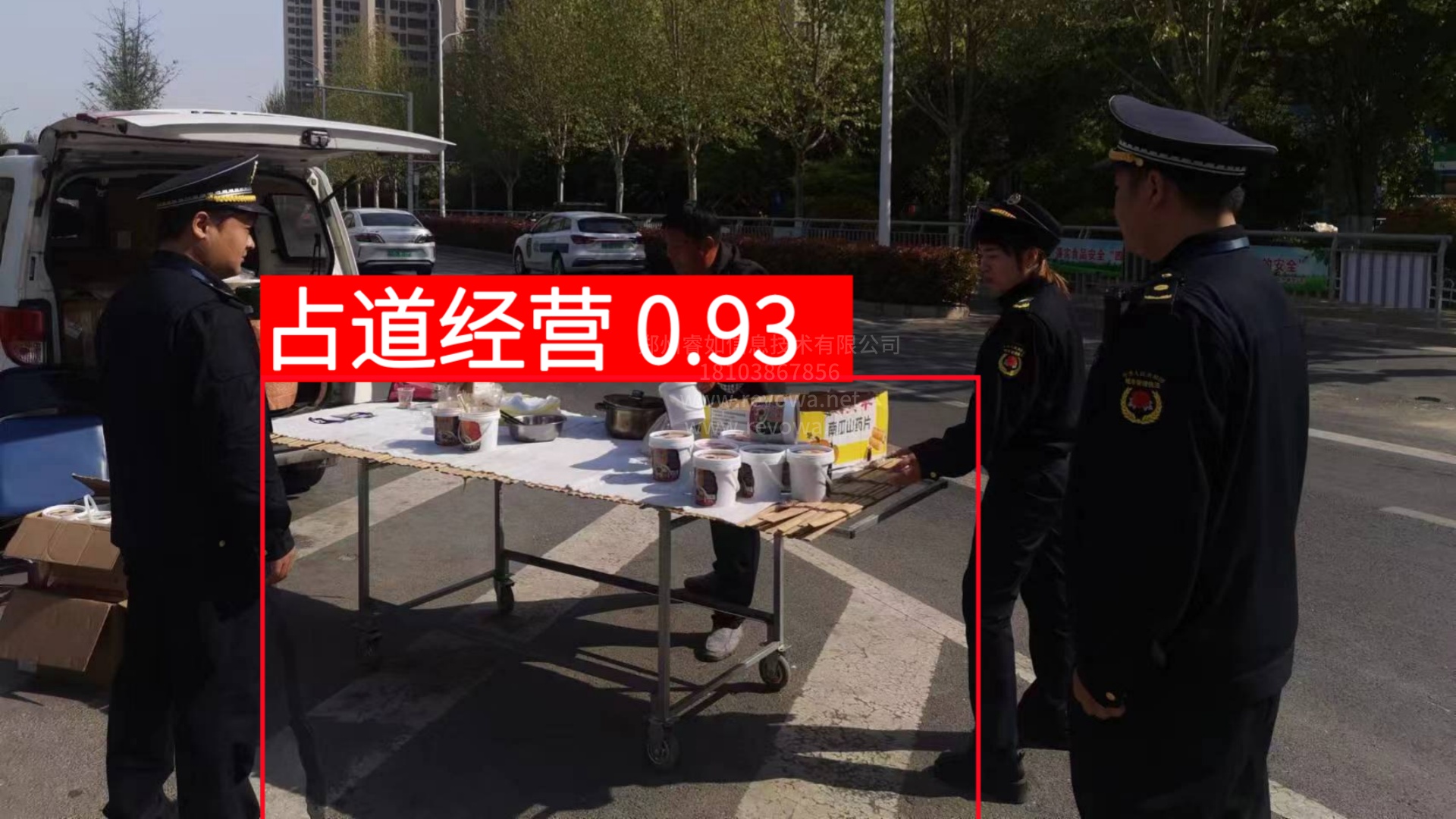 违规占道摆摊识别系统